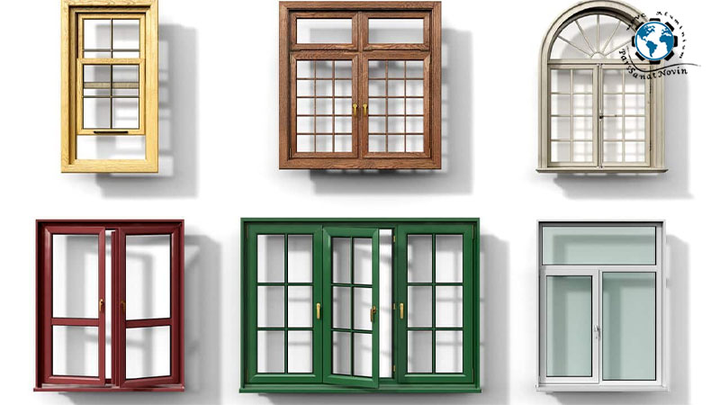 انواع رنگ و لمینیت پنجره دوجداره UPVC